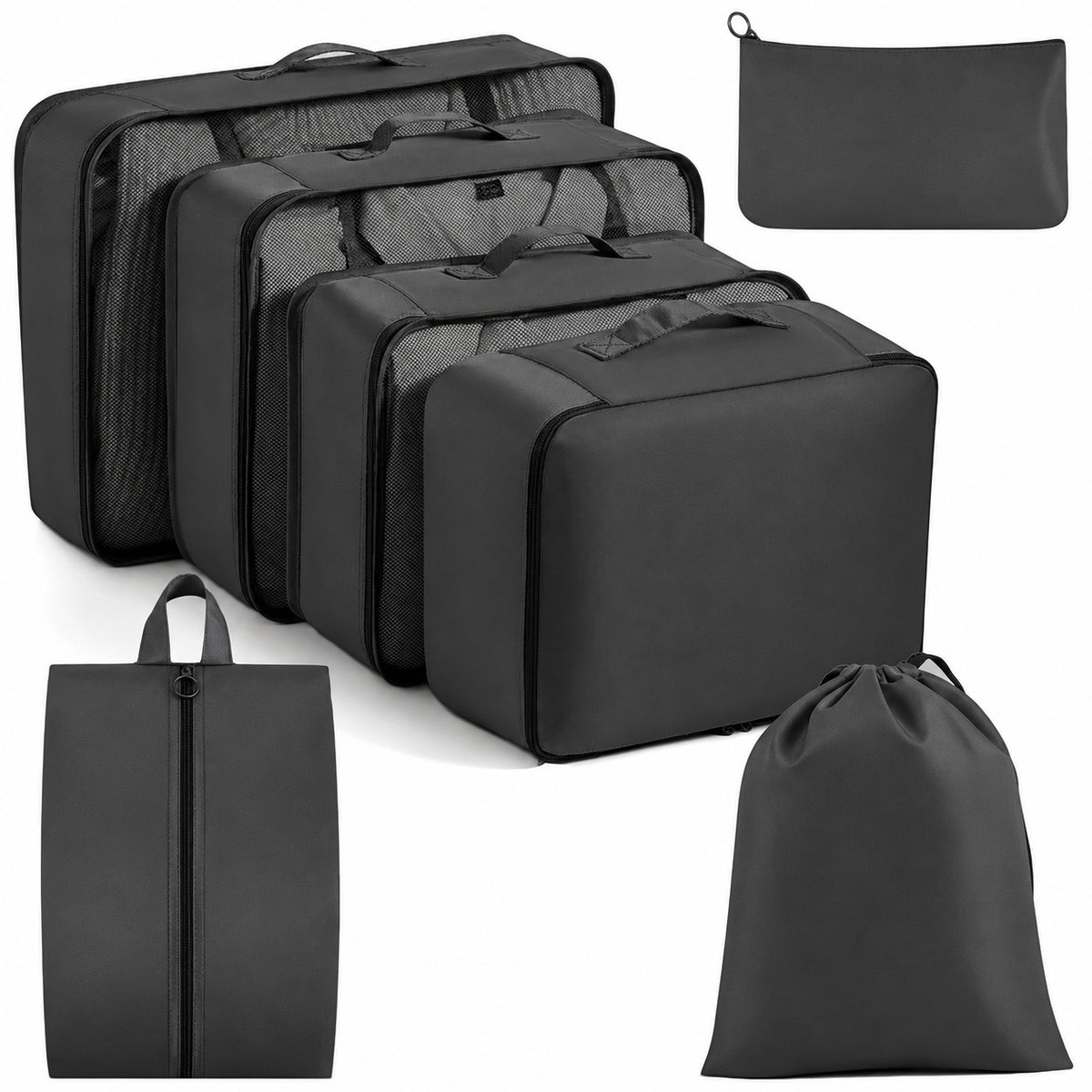7-Piece Travel Packing Cubes Organizer Set
