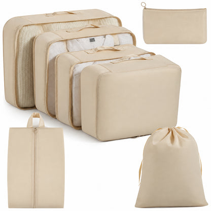 7-Piece Travel Packing Cubes Organizer Set