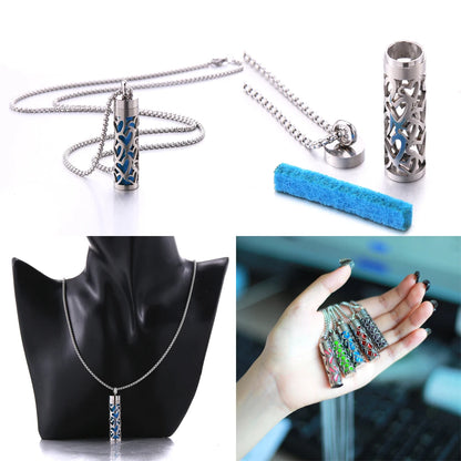 Stainless Steel Perfume Diffuser Necklace