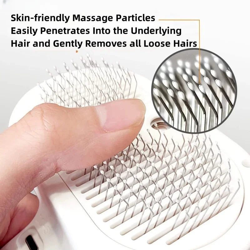 Steam Spray Pet Grooming Brush