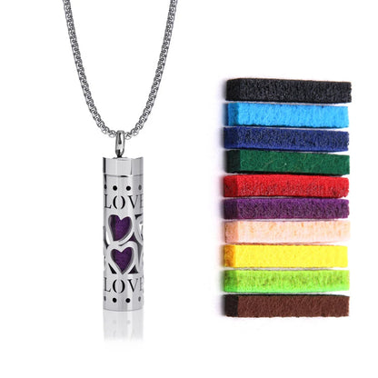 Stainless Steel Perfume Diffuser Necklace