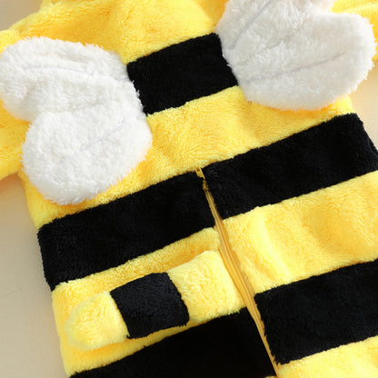 Baby Bee Hooded onesie / 0–18 Months