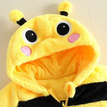 Baby Bee Hooded onesie / 0–18 Months
