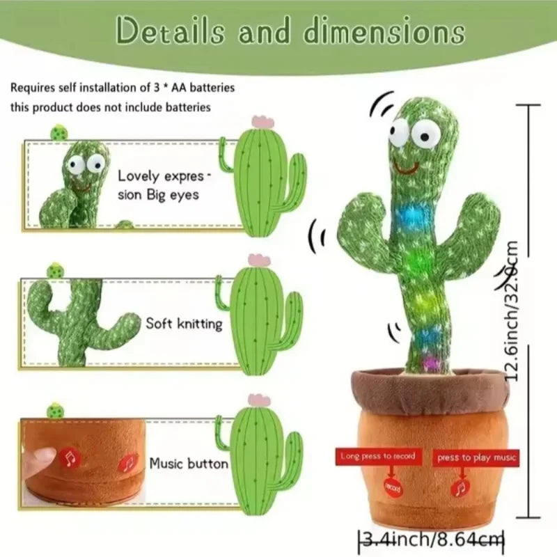 New Dancing Talking Cactus Toy