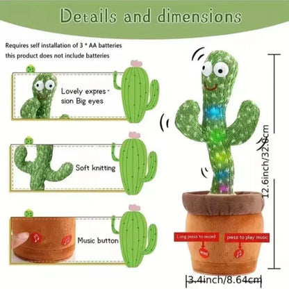 New Dancing Talking Cactus Toy