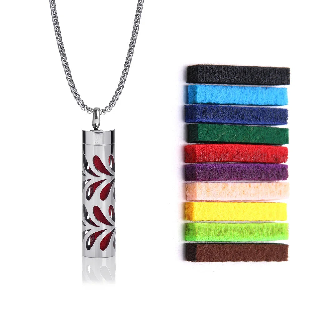 Stainless Steel Perfume Diffuser Necklace