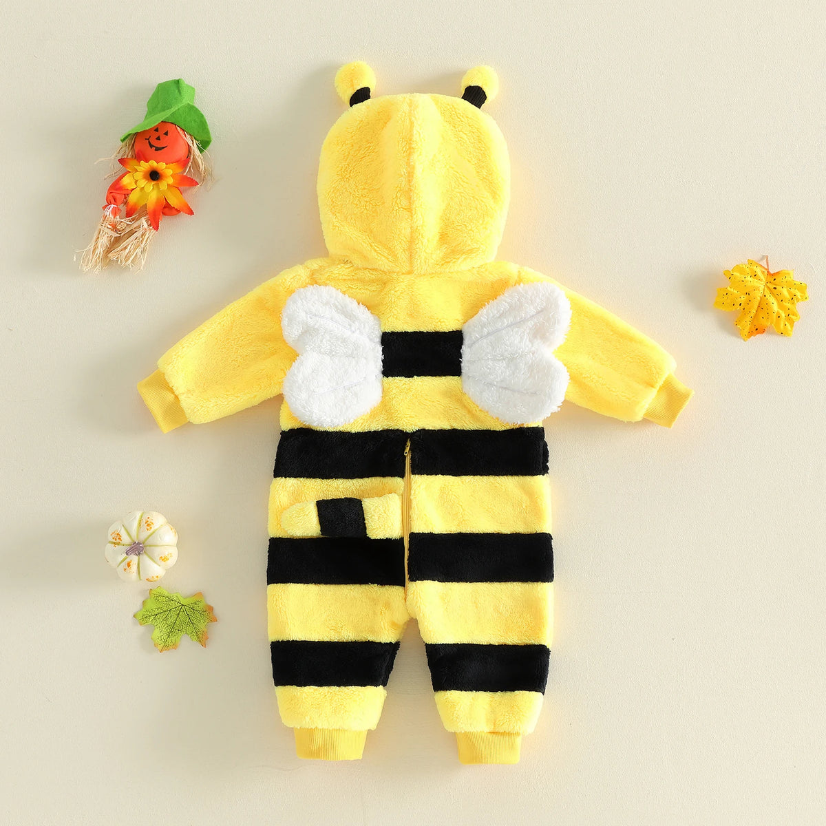 Baby Bee Hooded onesie / 0–18 Months