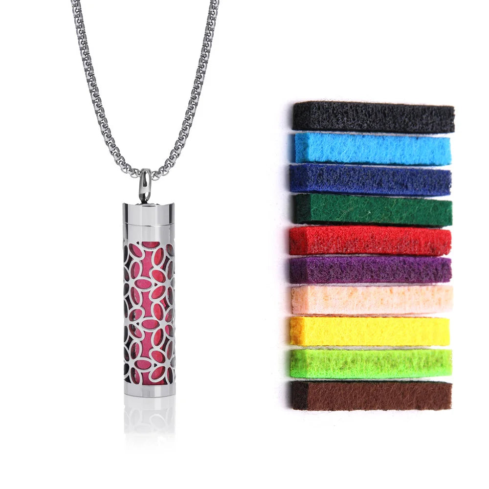 Stainless Steel Perfume Diffuser Necklace