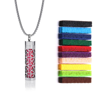 Stainless Steel Perfume Diffuser Necklace