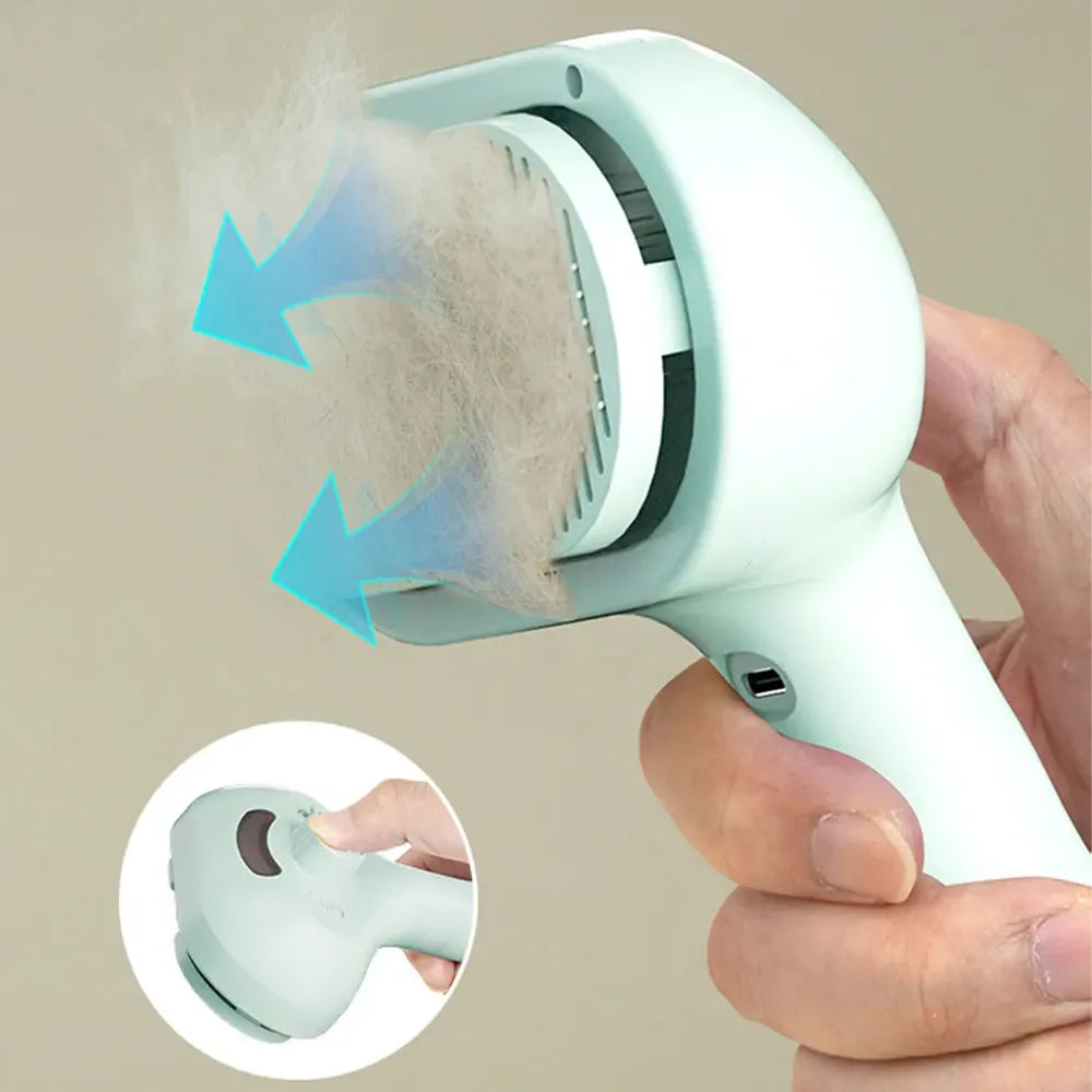 Steam Spray Pet Grooming Brush