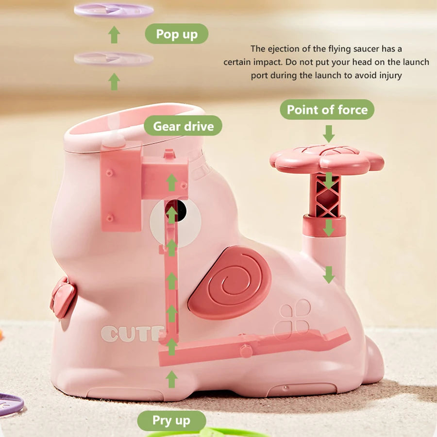 Flying Disc Launcher Toy