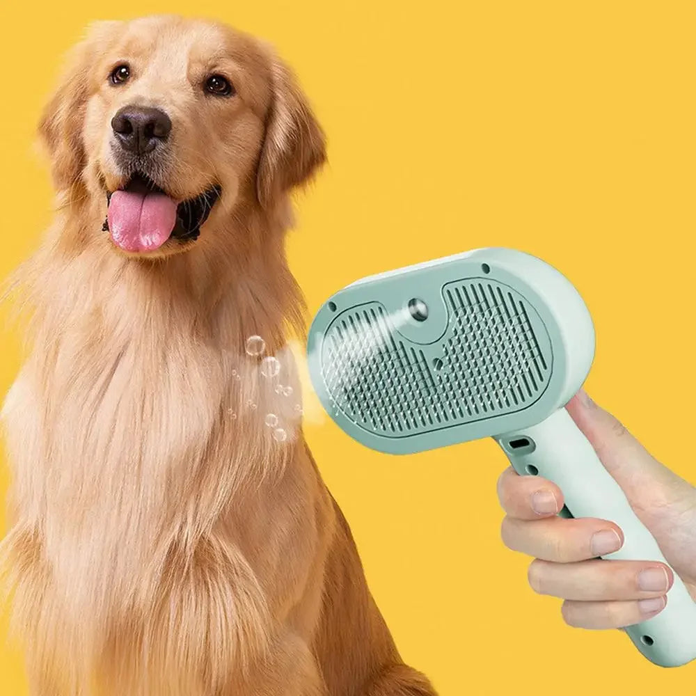 Steam Spray Pet Grooming Brush