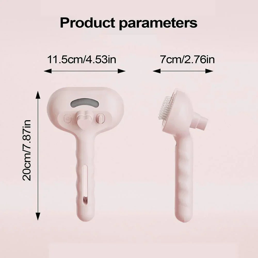 Steam Spray Pet Grooming Brush