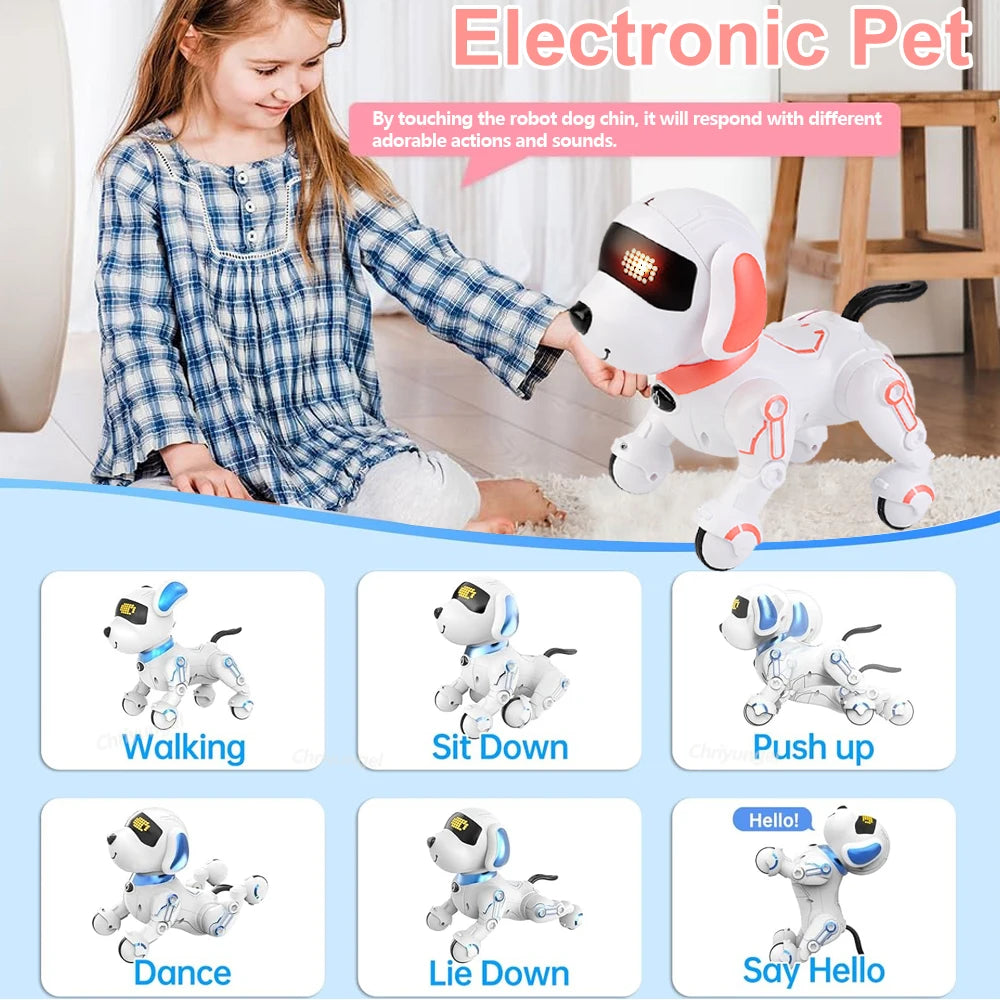 Robot Dog Toy For Kids - Interactive Robotic Puppy with Remote Control