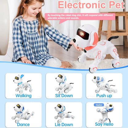Robot Dog Toy For Kids - Interactive Robotic Puppy with Remote Control
