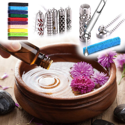 Stainless Steel Perfume Diffuser Necklace