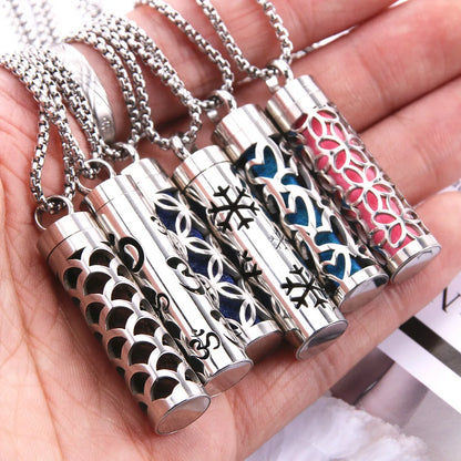 Stainless Steel Perfume Diffuser Necklace