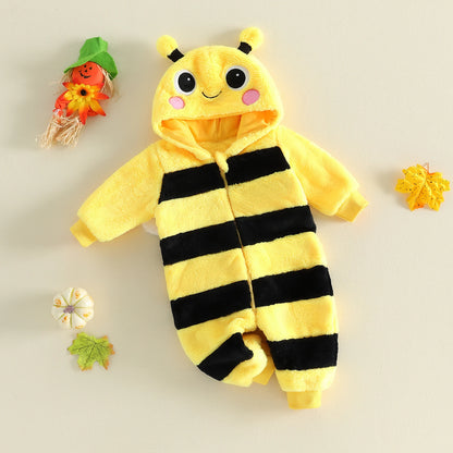 Baby Bee Hooded onesie / 0–18 Months