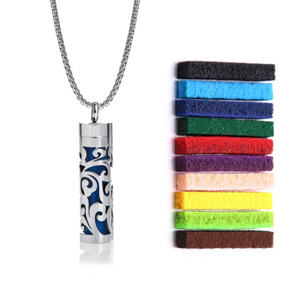 Stainless Steel Perfume Diffuser Necklace