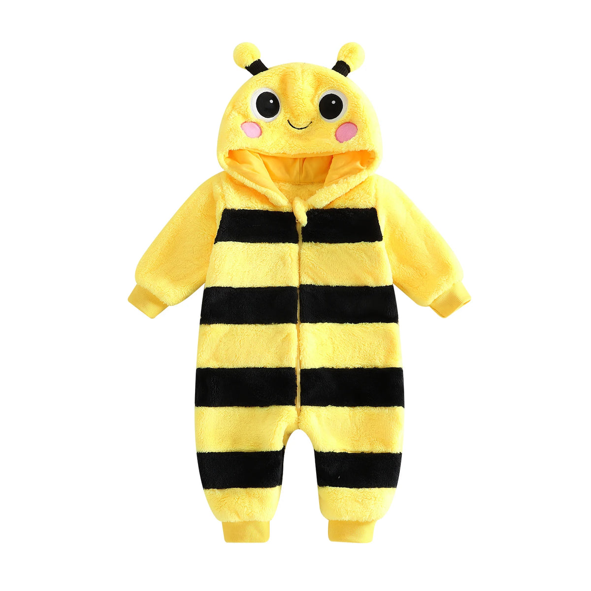Baby Bee Hooded onesie / 0–18 Months