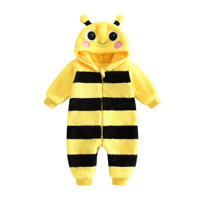 Baby Bee Hooded onesie / 0–18 Months
