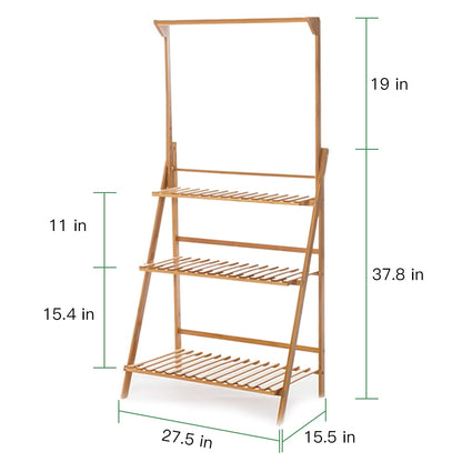 Hanging Plant Stand | Folding Flower Pot Organizer