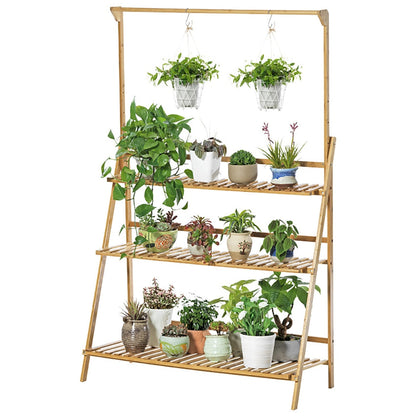 Hanging Plant Stand | Folding Flower Pot Organizer